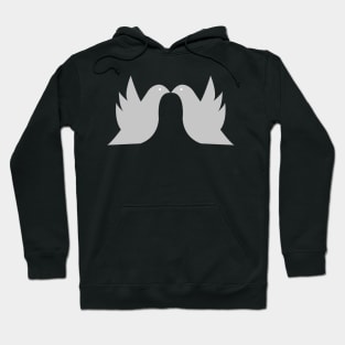 Love Doves Grey Hoodie